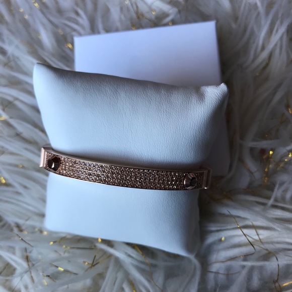 MK Gold Rose Bangle bracelet - Picture 4 of 11